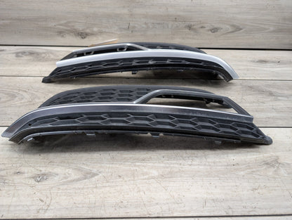2008 - 2017 Audi S5 8T Front Left Right Center Bumper Cover Grilles SET 8T0807681