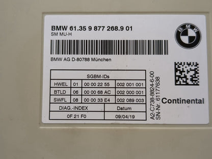 2019-2026 BMW X5 G05 Front Left or Right Seat Control Module 9877268 OEM