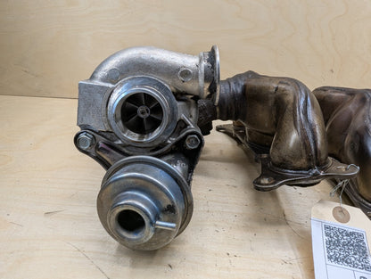 2007-2013 BMW E93 335i N54B30A Engine Motor Turbo Charger w/ Manifold SET 7331333