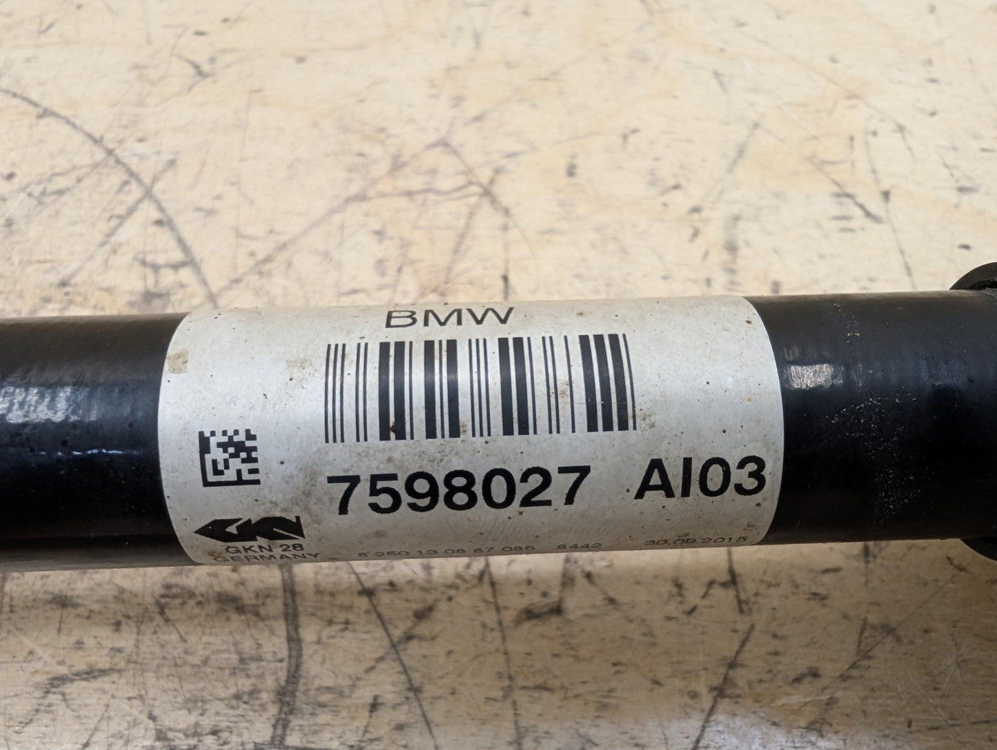 11-17 OEM BMW F25 X3 28iX AWD Front Left Driver Output Shaft CV Axle
