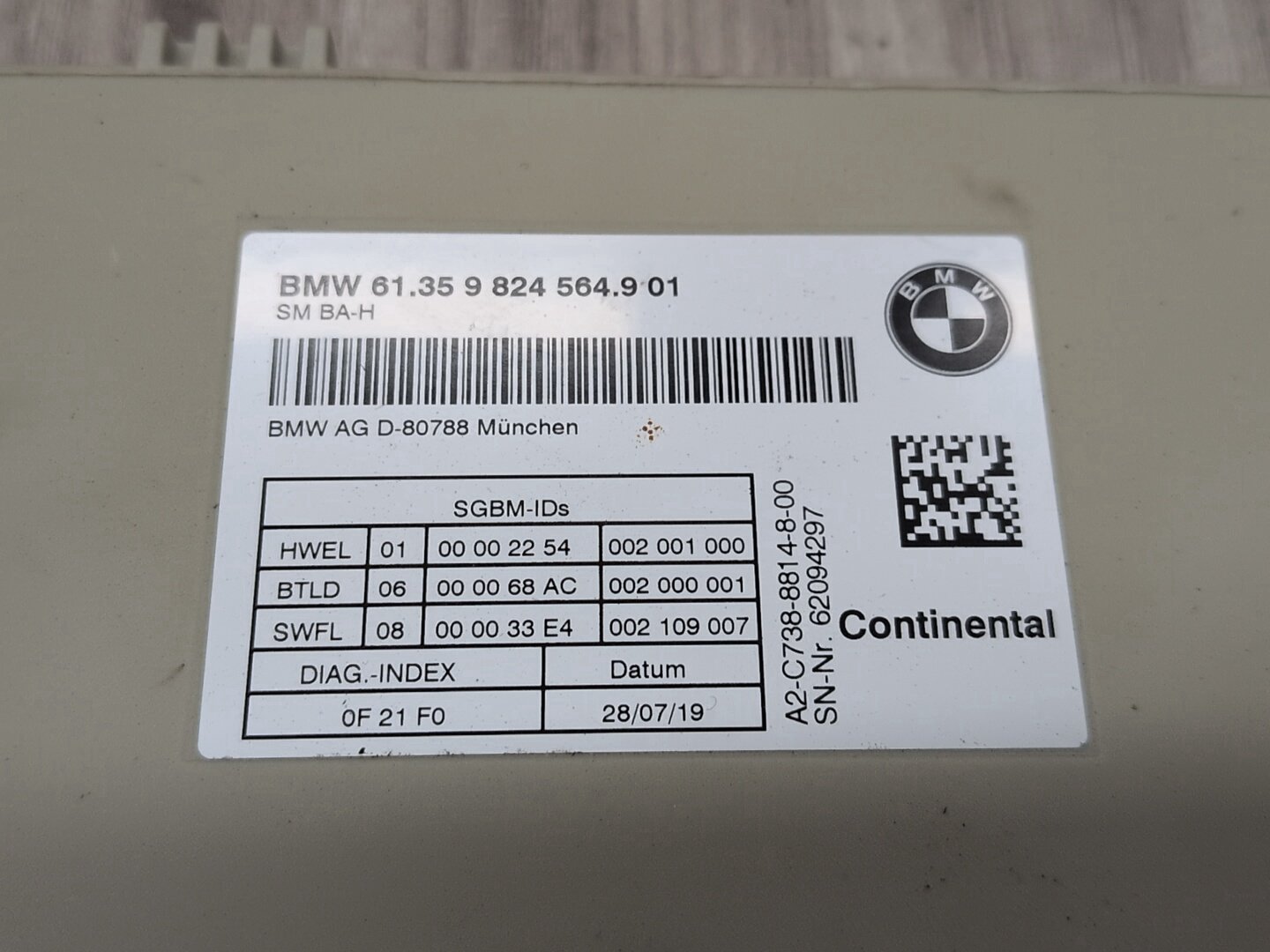 OEM BMW F90 G01 G05 G12 G20 G22 G26 G30 G80 Front Left Right Seat Control Module
