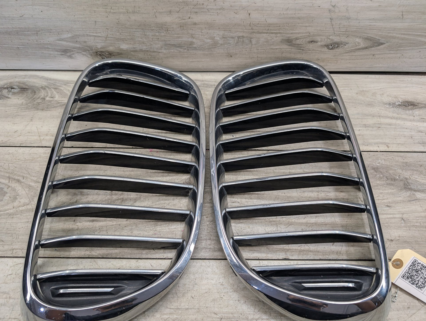2016-2022 BMW 750Li G12 Front Left Right Upper Bumper Cover Kidney Grilles SET 7357012