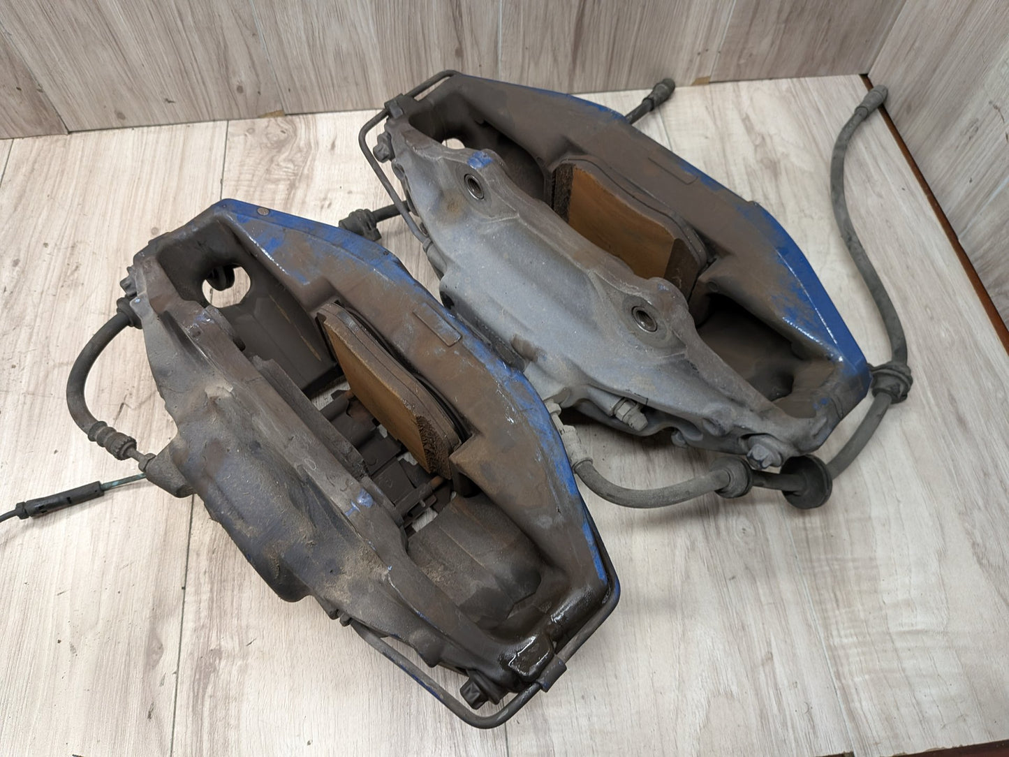 OEM BMW G30 530 540 M550 Front Rear Left Right Brake Calipers Brembo SET Blue