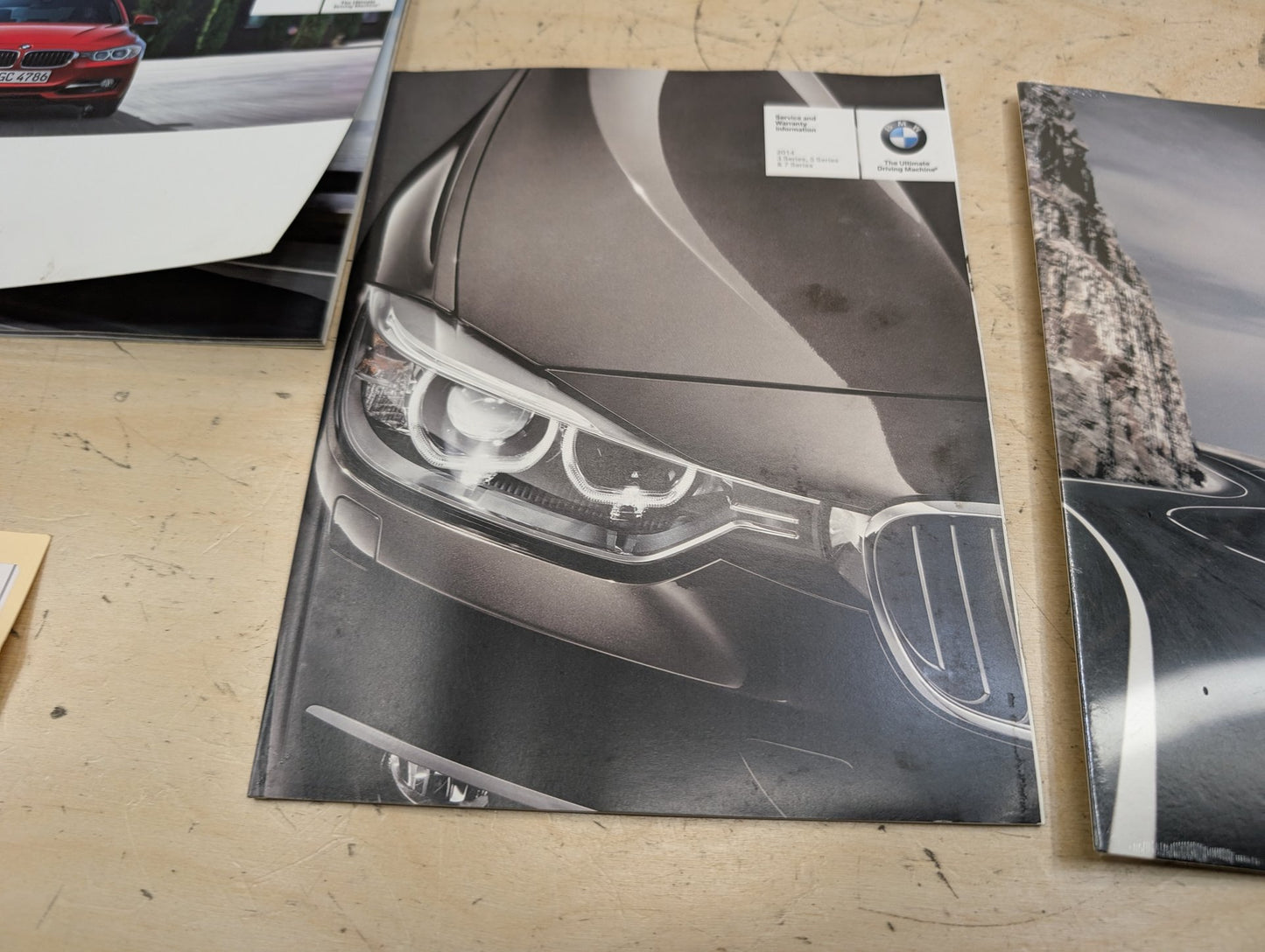 2014 BMW 328i F30- Owners Manual Books w/ Case SET