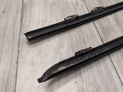 2008-2010 BMW 535i E60 Front Left Right Side Windshield Drip Trim Molding SET 7045448
