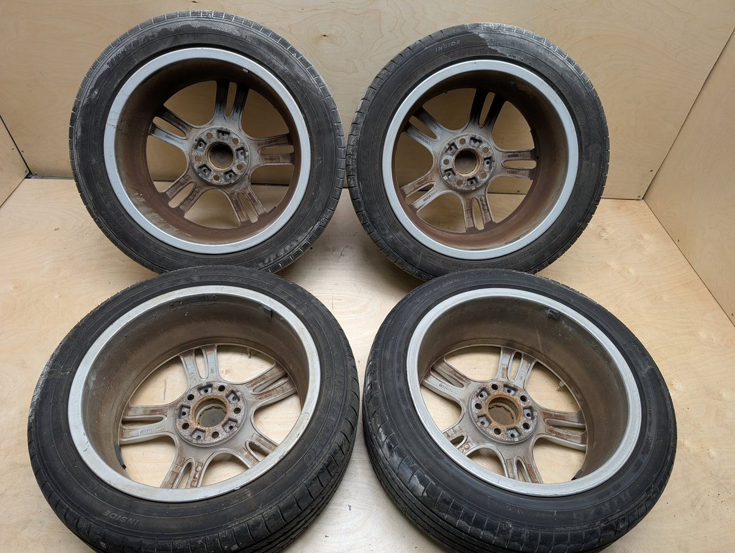 BMW OEM F30 F32 F33 Wheel Rim SET 7845881 Style 400M 18x8 18x8.5