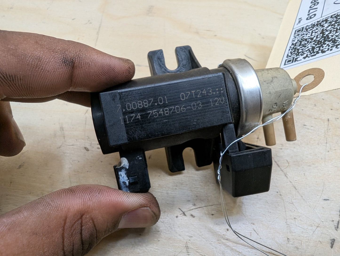 2007-2013 BMW 335i E93 Turbo Boost Pressure Solenoid Valve SET 7548706