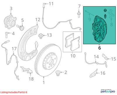 2019-2026 BMW X5 G05 Front Left Driver Brake Caliper 6877713 OEM