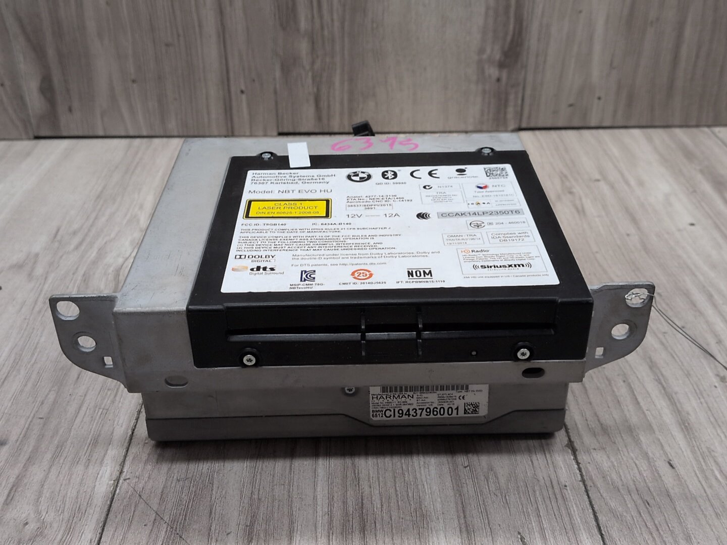 2014 - 2020 BMW 440i F36 Car Stereo Radio Reciever Headunit Head Unit 9437960 B58B30M0