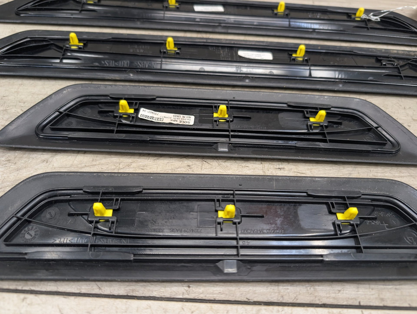 2014 - 2019 BMW 340 F34 Front Rear Left Right Scuff Plate Door Sill SET 7410460 B58B30M0