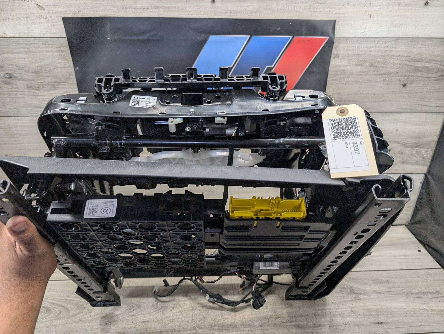 OEM BMW F95 G05 G06 G07 X5 X7 Front Left Driver Seat Lower Track Frame w/ Motors