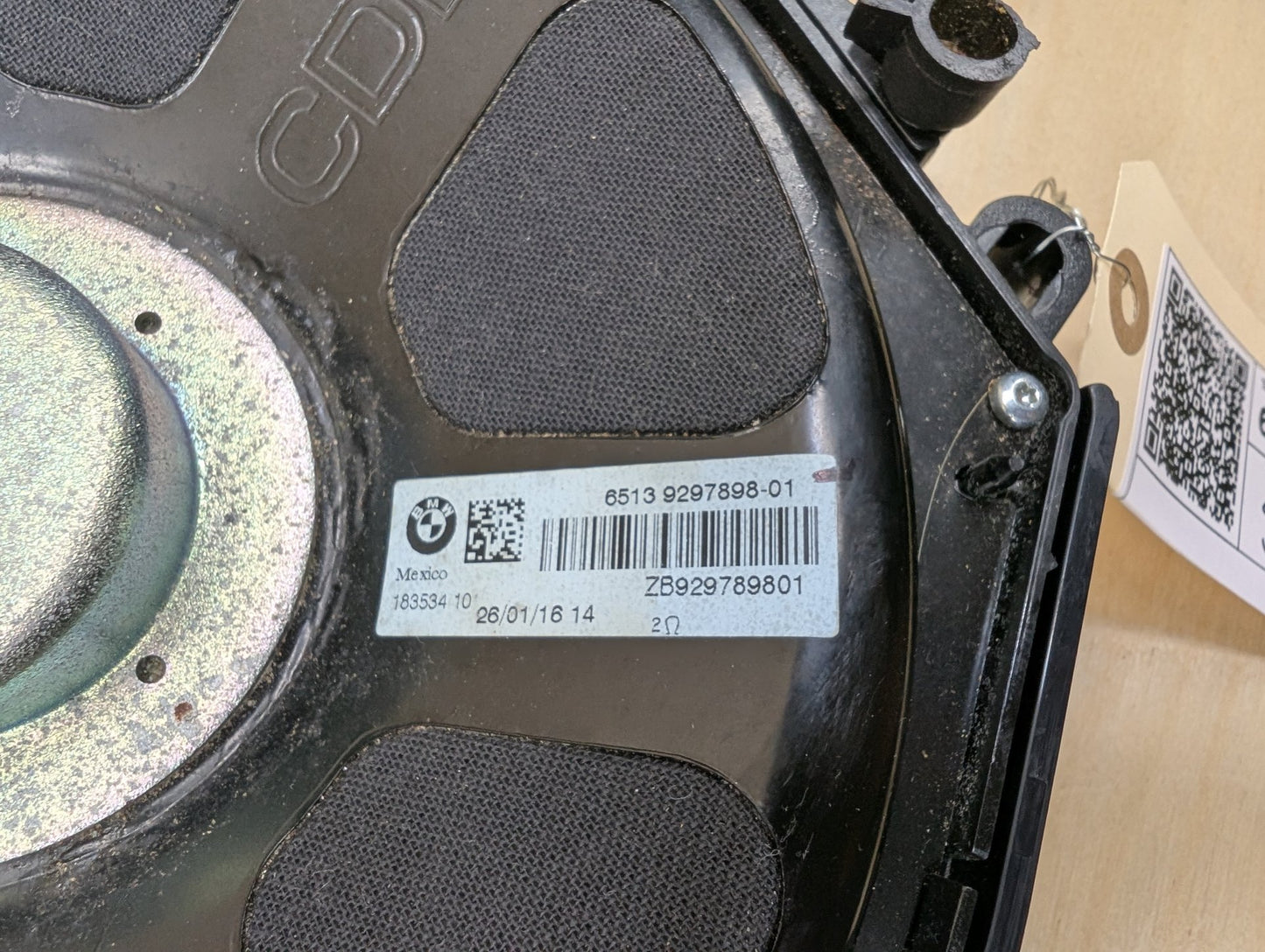 2015-2019 BMW X6 F16 Left Right Seat Speaker Subwoofer SET 9297898