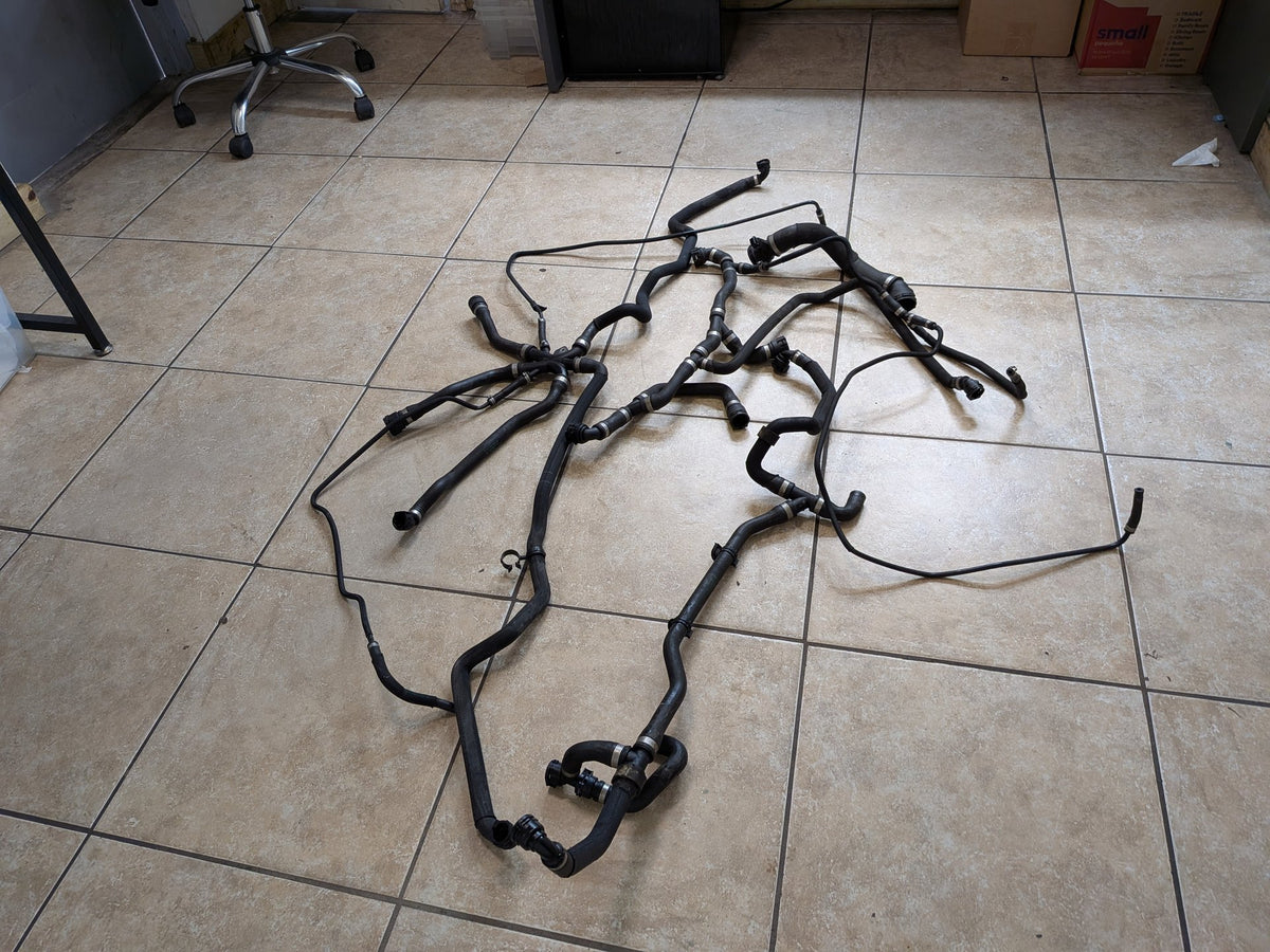 2012-2018 BMW F06 M6 Engine Radiator Cooling Coolant Pipe Hoses SET 7843264