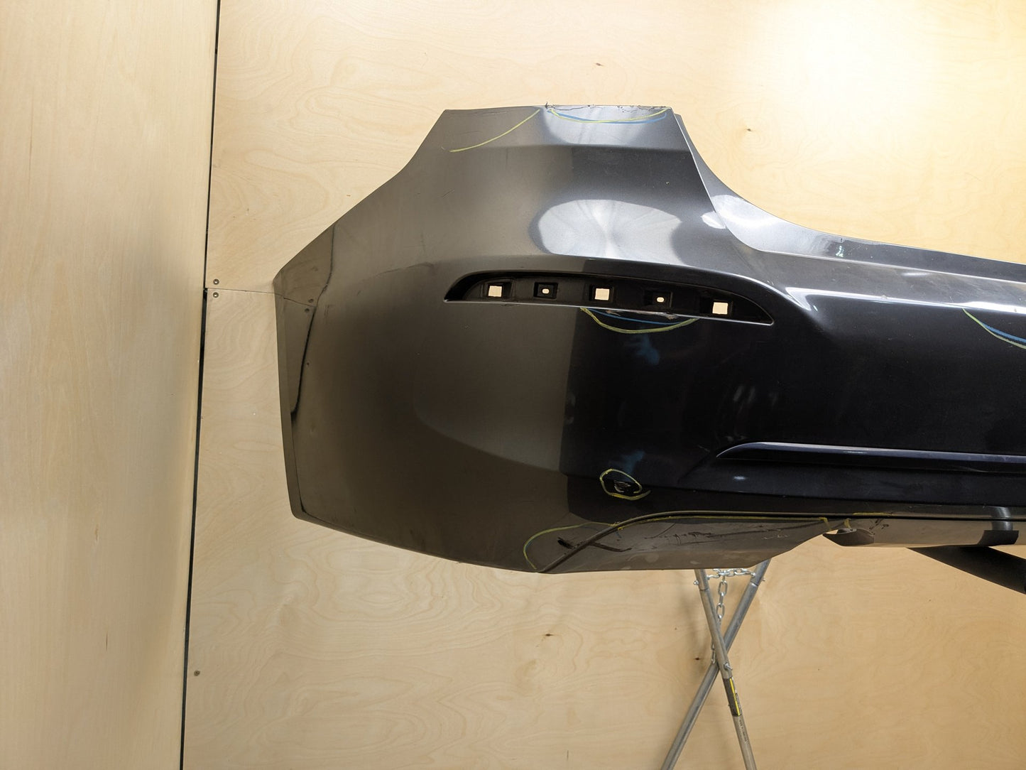 *16-20 OEM BMW F34 340 GT Rear Bumper Cover Panel Grey B39
