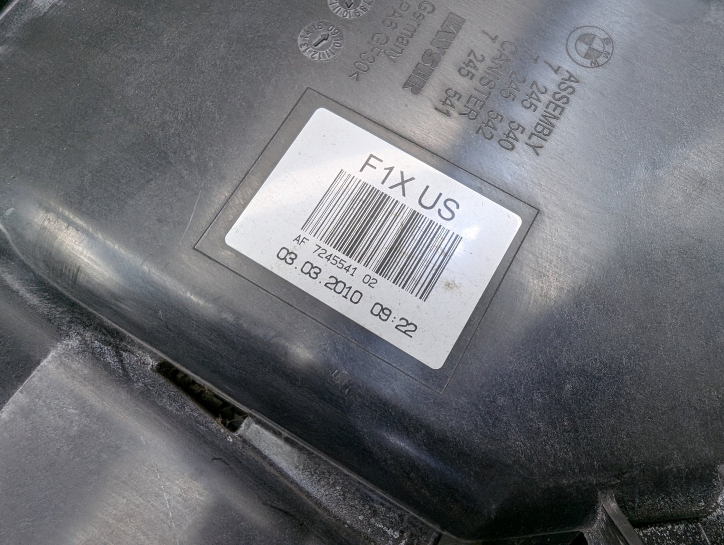 2011-2016 BMW 535i F10 Fuel Vapor Charcoal Canister 7245541