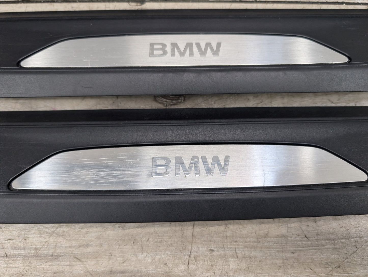 2014 - 2019 BMW 340 F34 Front Rear Left Right Scuff Plate Door Sill SET 7410460 B58B30M0