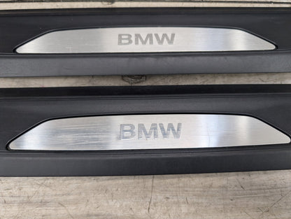 2014 - 2019 BMW 340 F34 Front Rear Left Right Scuff Plate Door Sill SET 7410460 B58B30M0