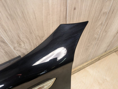 08-13 BMW E82 E88 128i 135i Left Driver Fender Panel Black SCHWARZ II 668