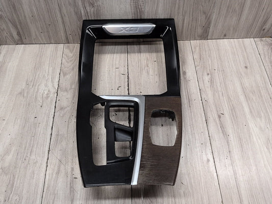 18-21 OEM BMW G01 G02 X3 X4 Center Console Interior Trim Oak Dark High Gloss