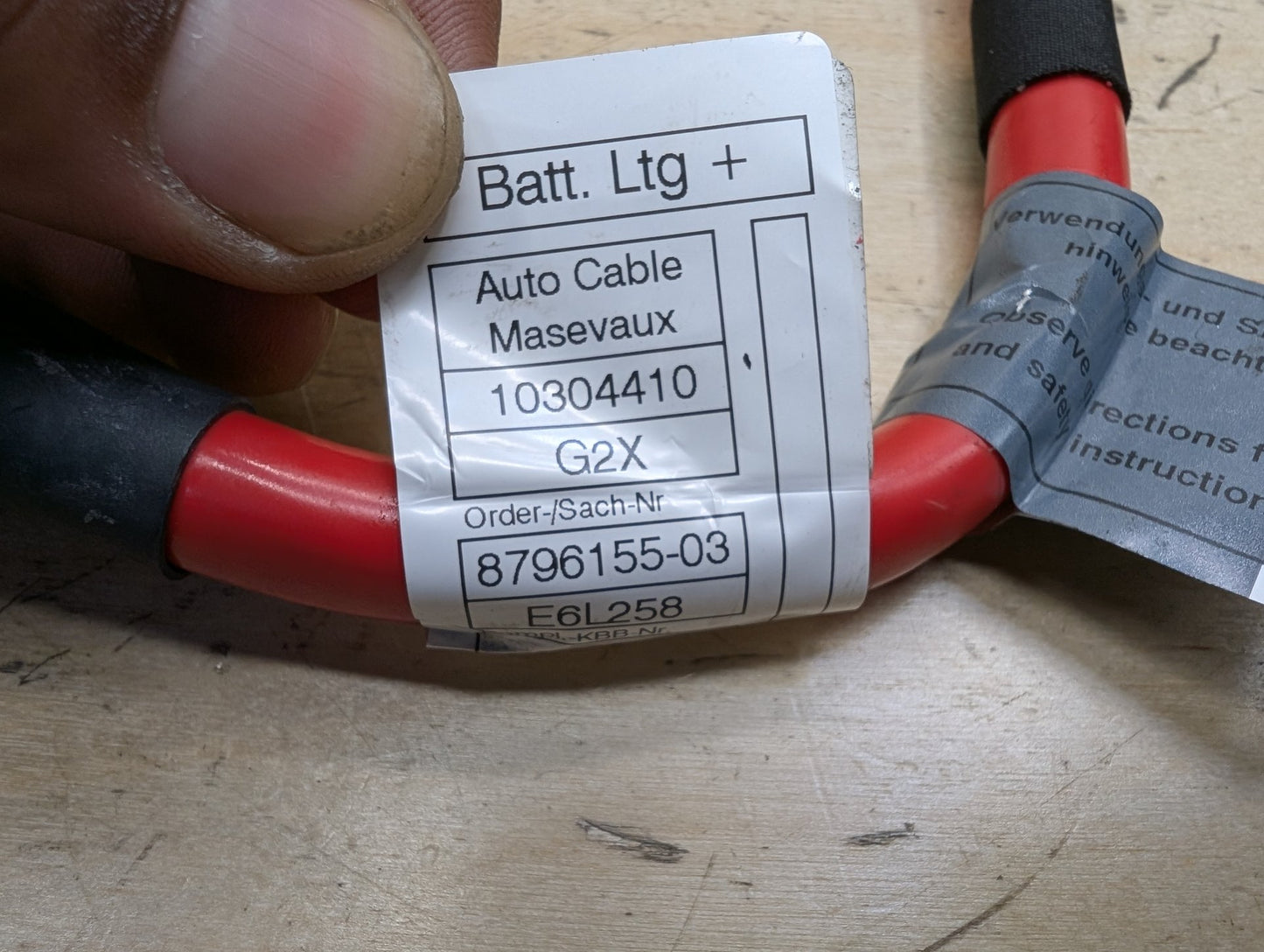 20-24 OEM BMW G20 G22 G23 G26 Positive + Battery Cable Terminal Harness Red