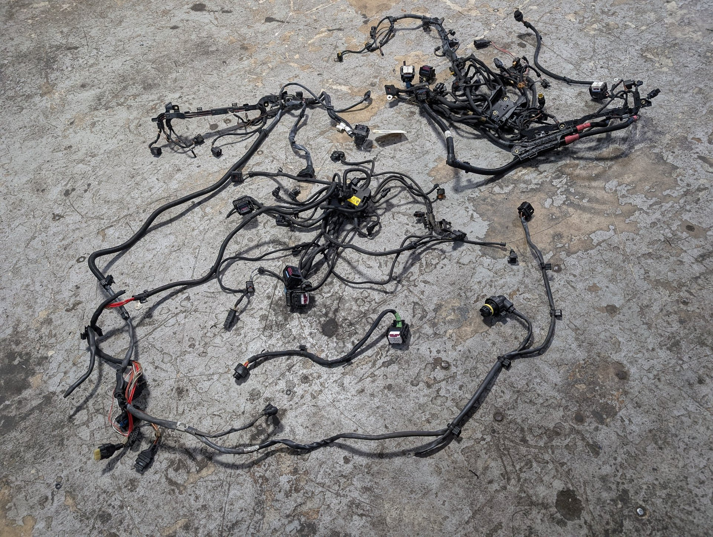 BMW G12 750Li N63B44O2 Engine Motor Transmission Wiring Wire Harness SET 8654414