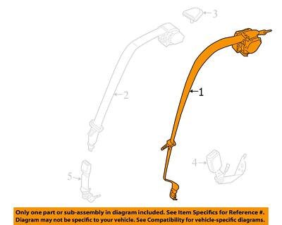 OEM BMW F90 M5 G30 530 540 Rear Left Right Upper Seatbelt Seat Belt Retractor