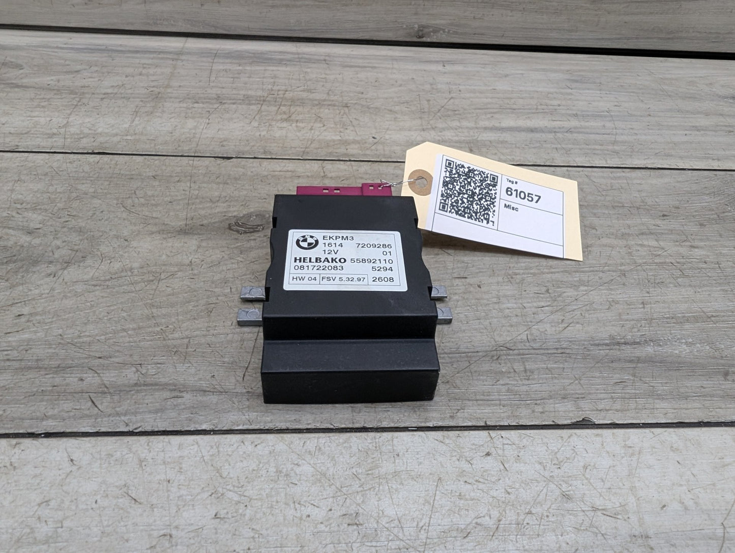 06-13 OEM BMW E88 E90 E92 N54 N55 Helbako Fuel Pump Relay Control Module EKPM3