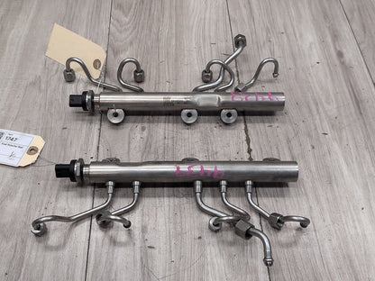 2014 - 2018 BMW X5 F85 Engine Motor Fuel Injector Rail Line SET 8649320 S63B44T2