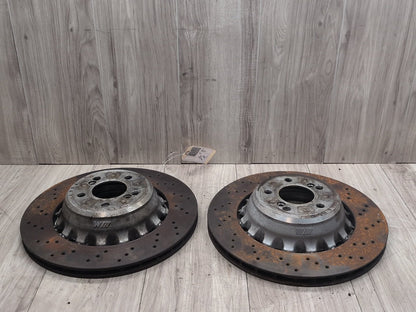 2014 - 2018 BMW X5 F85 Rear Left Right Brake Disc Rotors SET 2284903 S63B44T2