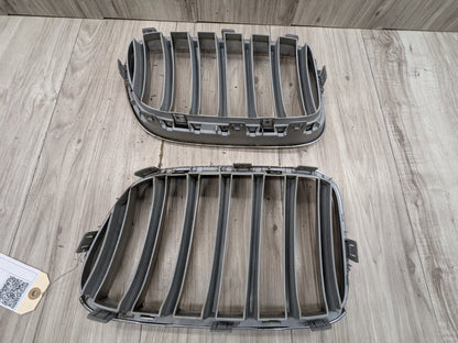2011 - 2017 BMW X3 F25 Front Left Right Upper Bumper Cover Kidney Grilles SET 7210725 N20B20O0