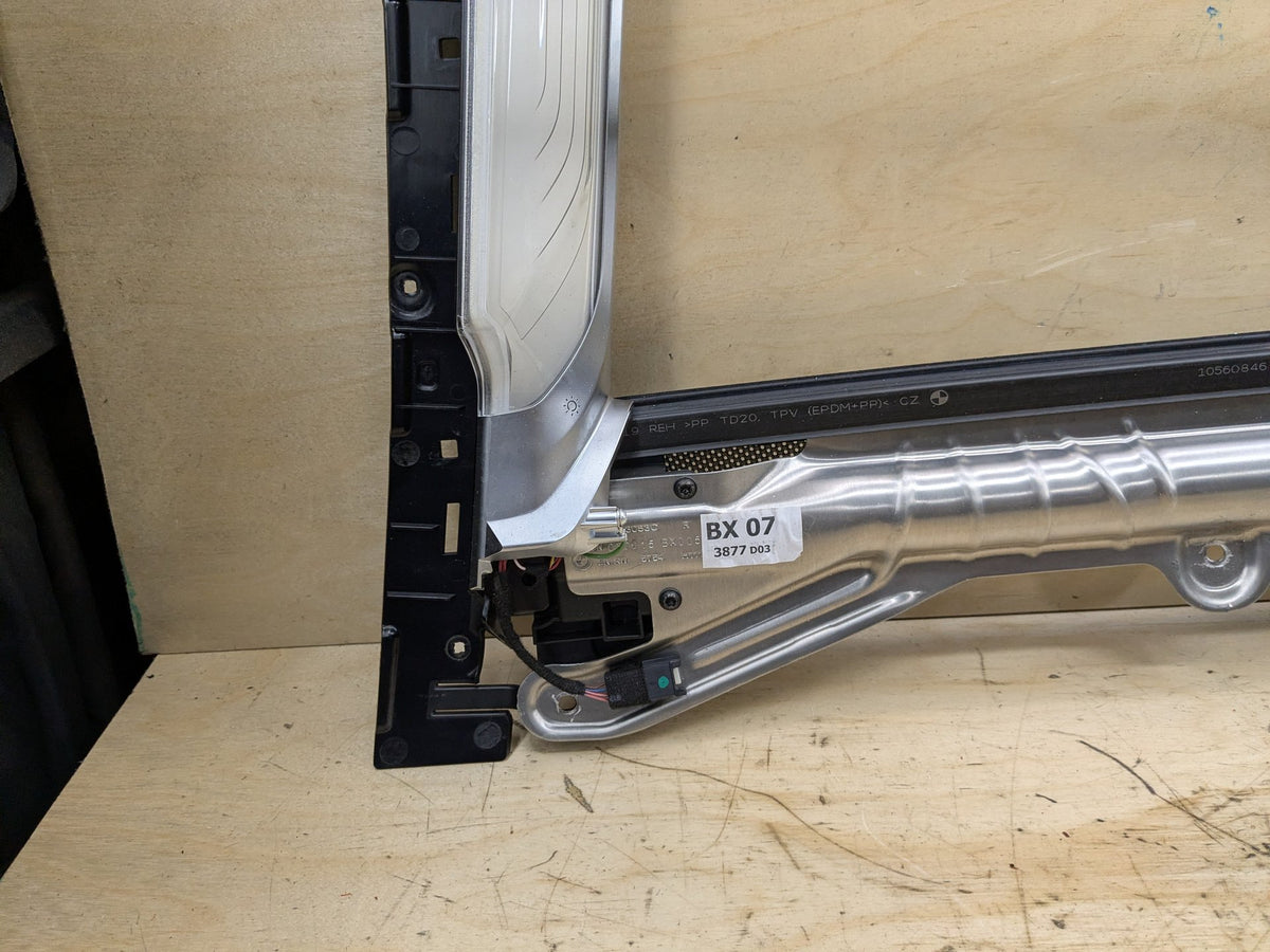 OEM BMW G12 740 750 M760 Rear Right Passenger Door Sun Blind Shade Roller Light