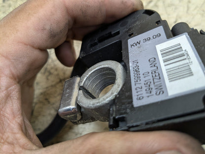 08-13 OEM BMW E82 E88 E89 128 135 Z4 Battery Negative Cable Terminal IBS Ground