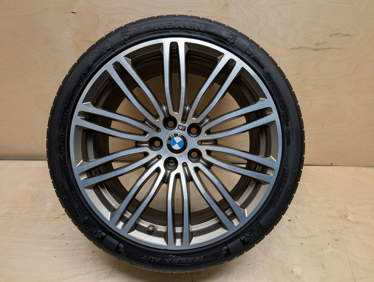 OEM BMW BMW G30 530 540 M550 Rear Wheel Rim Style 664M Silver R19x9" ET44