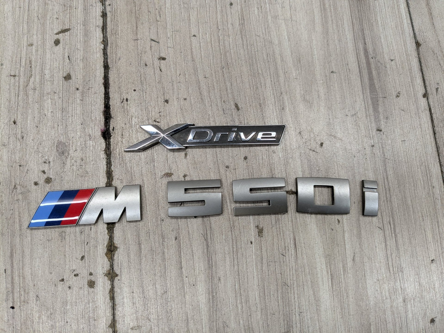 17-23 OEM BMW G30 530 540 M550 Trunk Lid Emblem Letters XDrive M550i