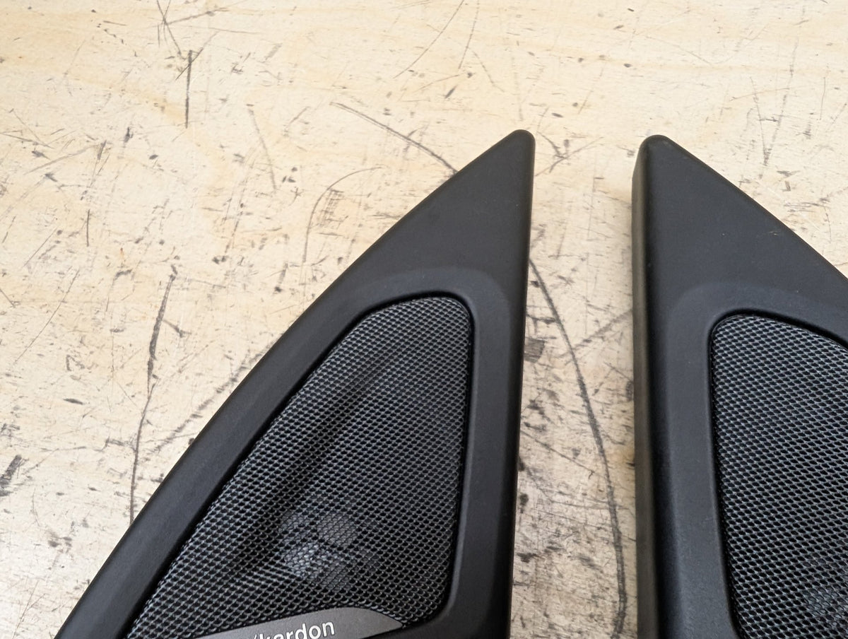 2010-2017 BMW 535i GT xDrive F07 Front Left Right Door Triangle Corner Speaker Assemblys SET 7197867