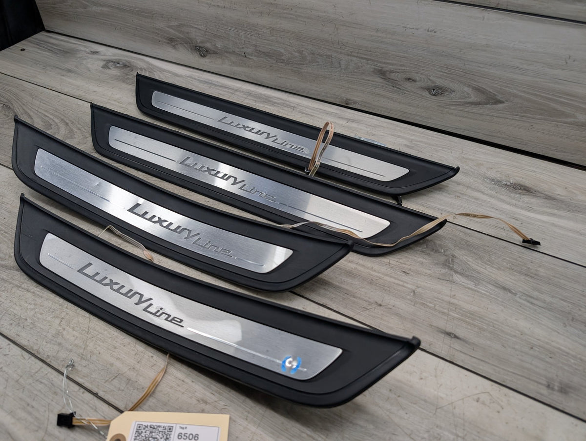 2017-2023 BMW 530i G30 Front Rear Left Right Scuff Plate Door Sill SET 7405773 OEM