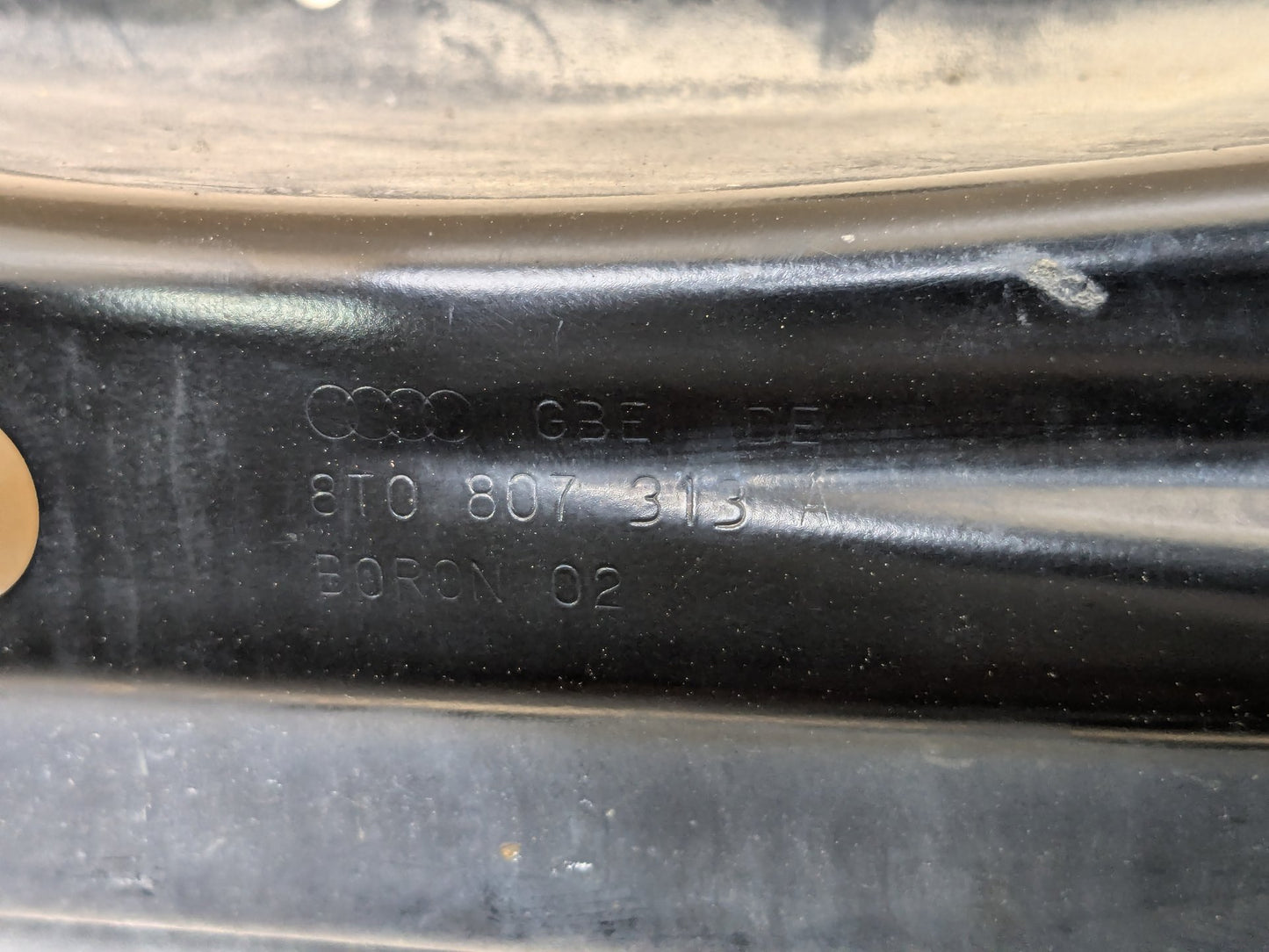 2008 - 2017 Audi S5 8T Rear Bumper Reinforcement Rebar Bar 8T0807313
