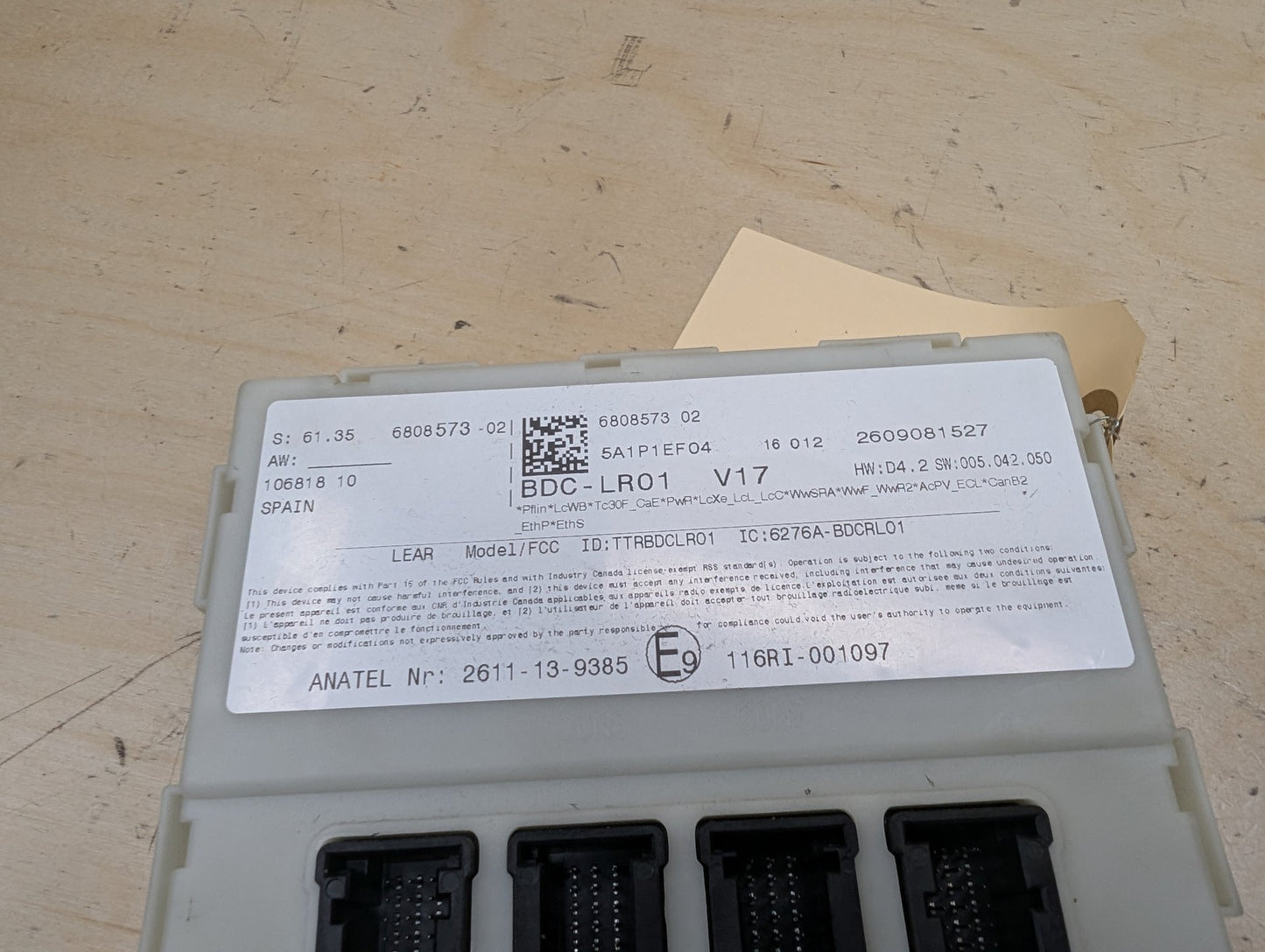 2015-2019 BMW X6 F16 Bdc Body Domain Fem Control Module 6808573
