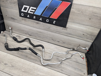 2015 - 2019 BMW X6 F86 Engine Oil Cooler Hose Pipe Lines 7627753 S63B44T2