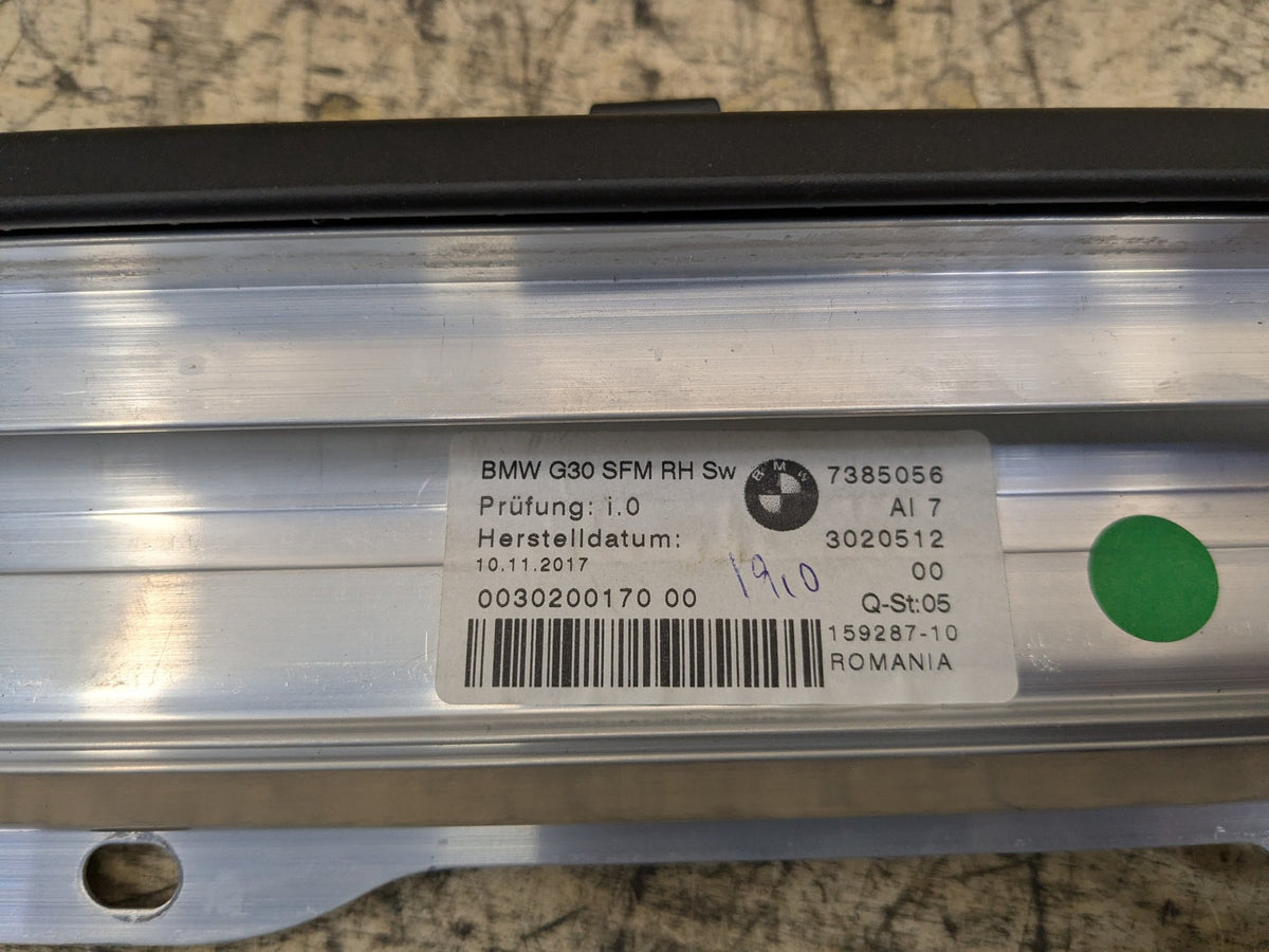 OEM BMW F90 G30 530 540 M550 Rear Right Passenger Window Roller Sun Shade Blind