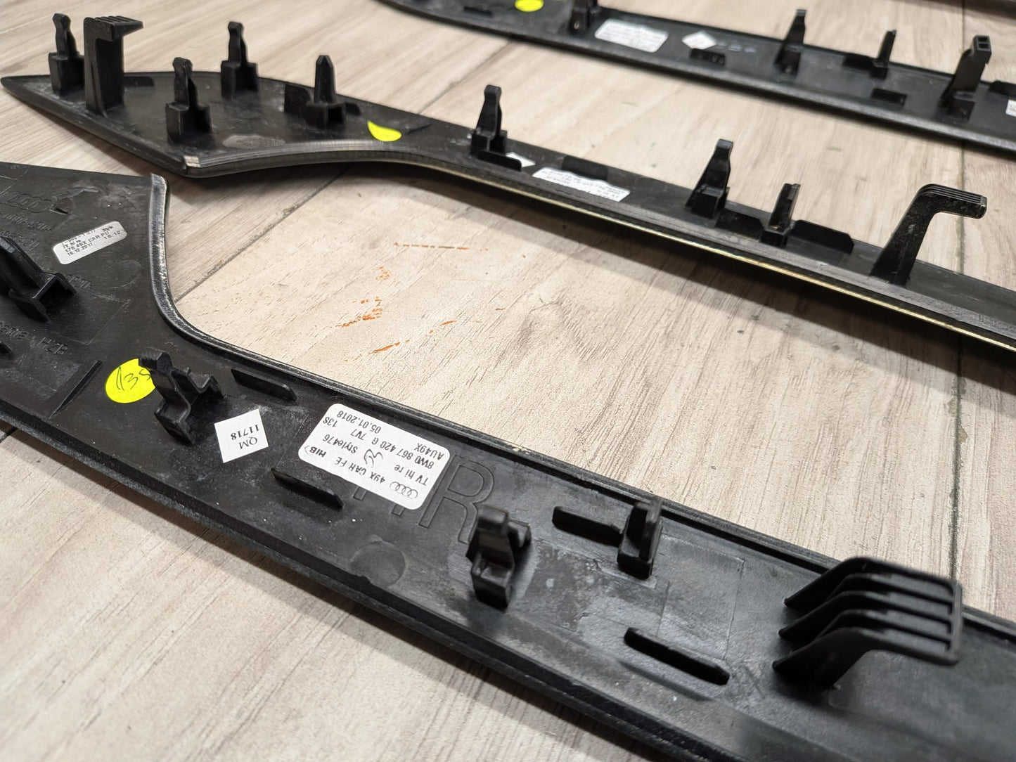 18-23 Audi S4 Front Rear Left Right Center Console Interior Trim SET
