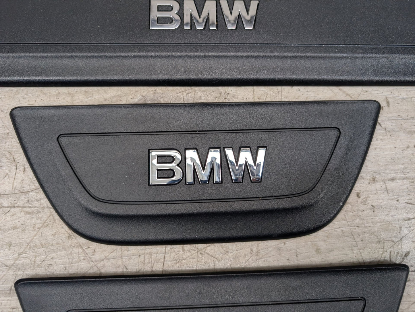 2011 - 2017 BMW X3 F25 Front Rear Left Right Scuff Plate Door Sill SET 7205597 N55B30M0
