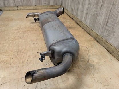 19-23 OEM BMW G20 330 Dual Exhaust Pipe Muffler Silver Tips B46 Engine