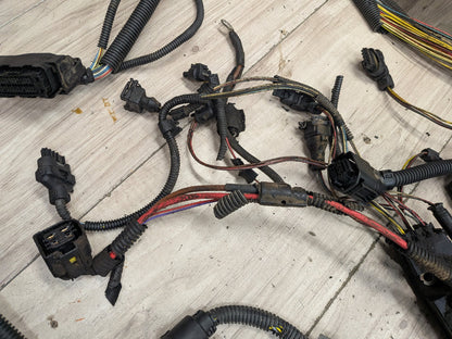 12-18 BMW F30 335i N55 Engine Motor Transmission Wiring Wire Harness SET