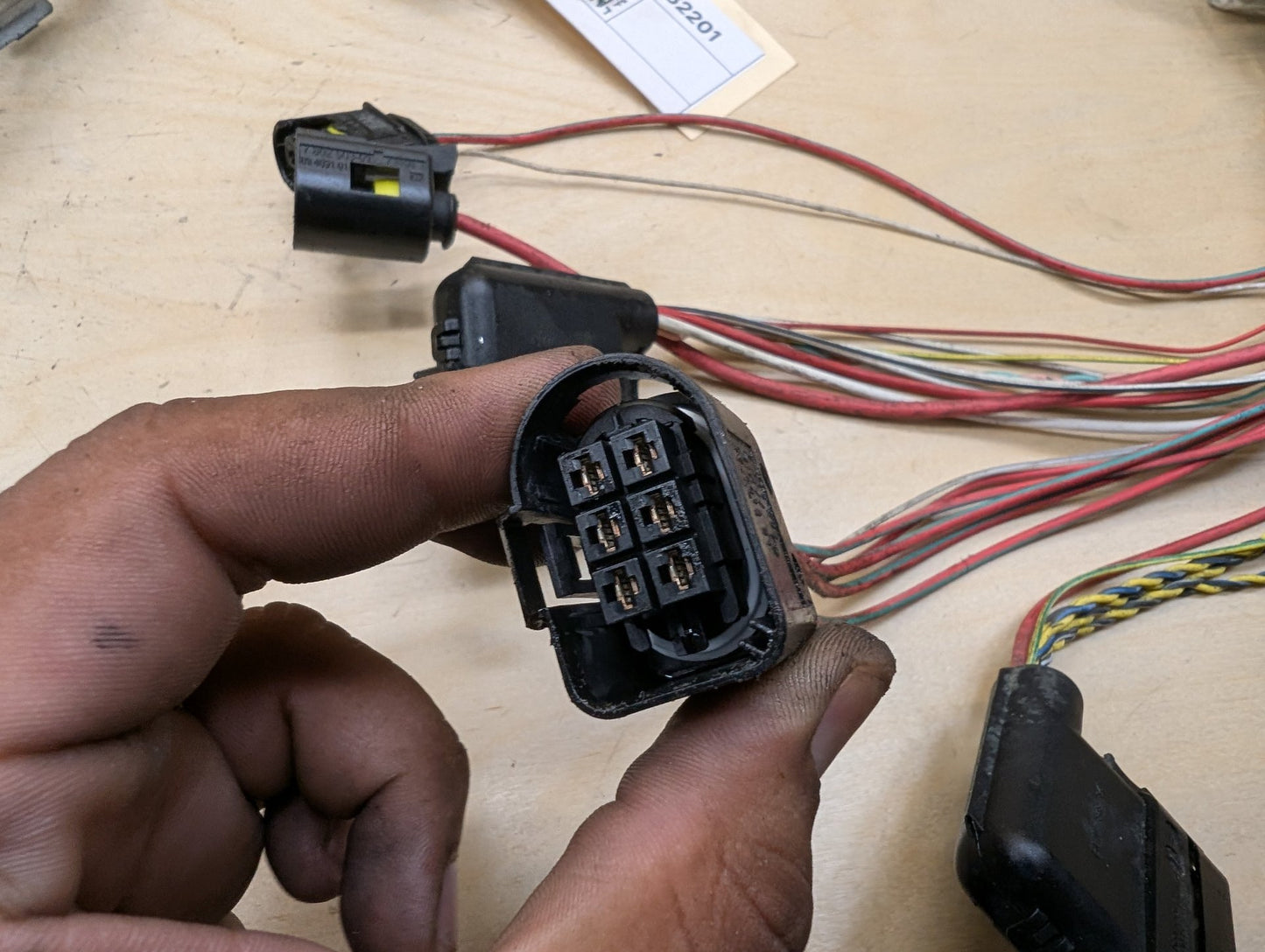 2015-2019 BMW F16 X6 N55B30M0 Transmission Wiring Wire Harness 7582968