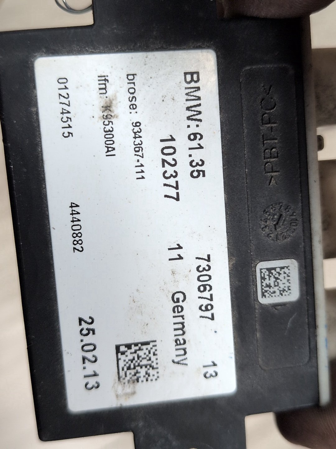 OEM BMW F01 F02 F10 F13 F25 F30 F32 F80 Control Unit Smart Opener Module w/ Sensor