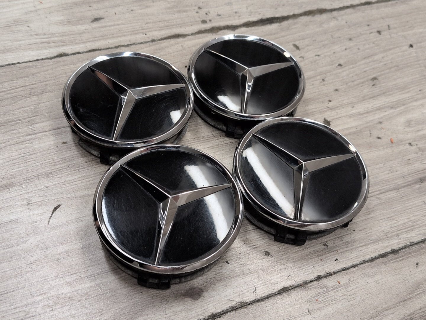 2009-2012 Mercedes-Benz E550 W212 Wheel Rim Hub Center Cap SET 2204000125 OEM