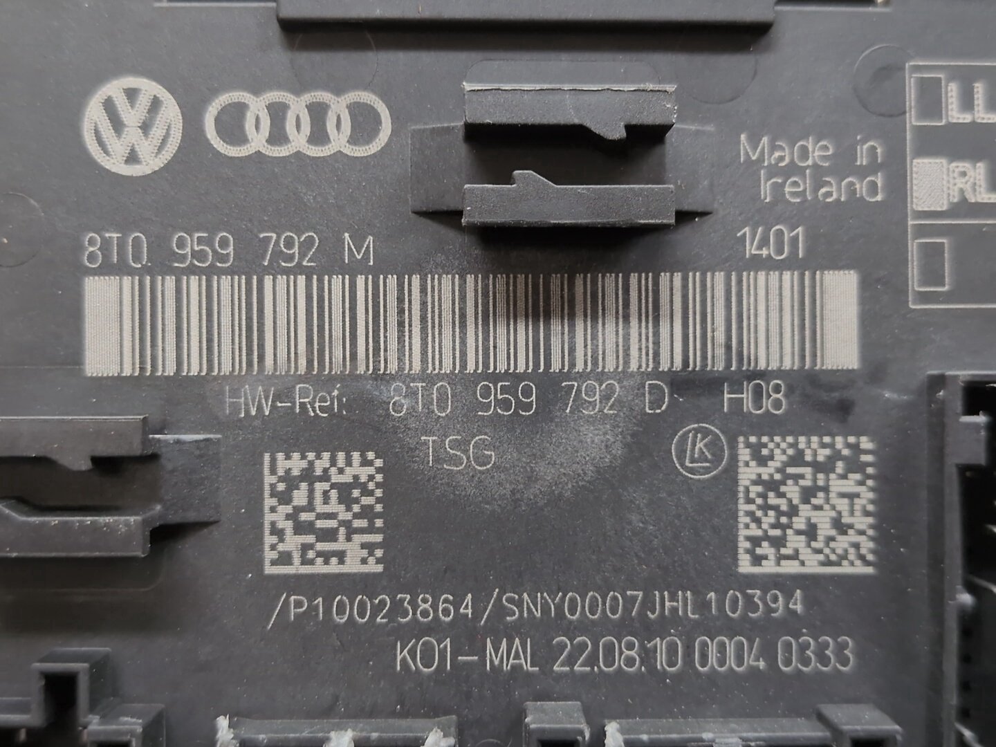 10-16 OEM AUDI A4 S4 S5 Front Left or Right Window Control Module