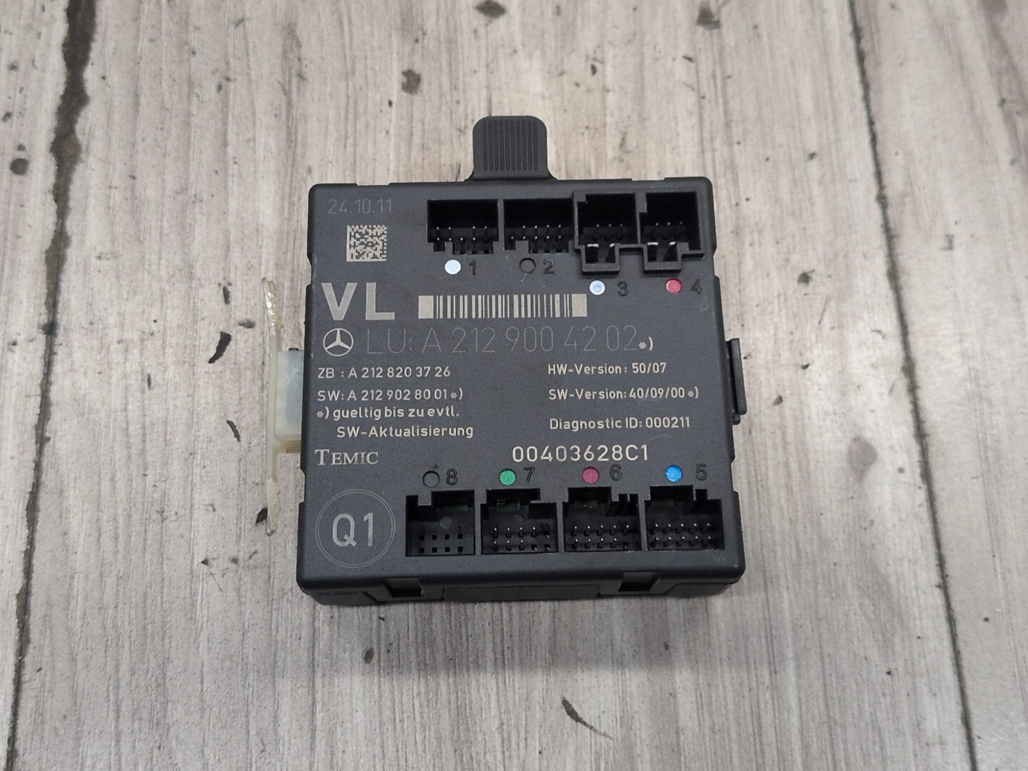 09-12 OEM Mercedes-Benz E550 W212 Front Left Driver Door Control Module