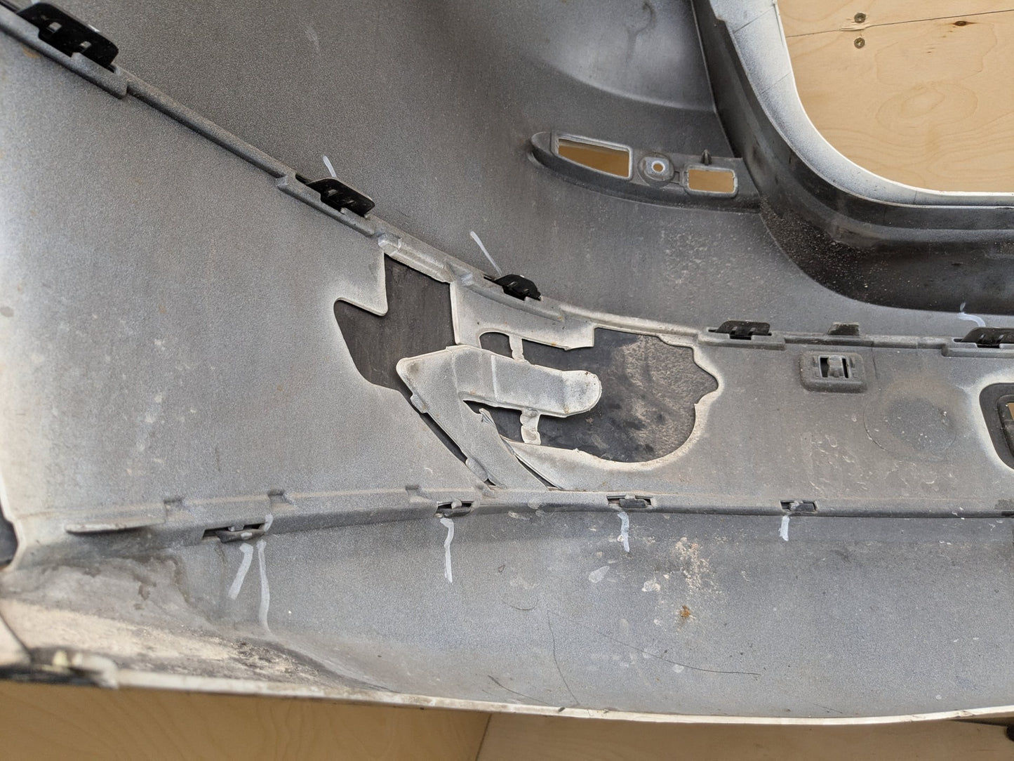 11-17 OEM BMW F25 X3 Rear Bumper Cover w/ PDC Holes 7278474 White 300